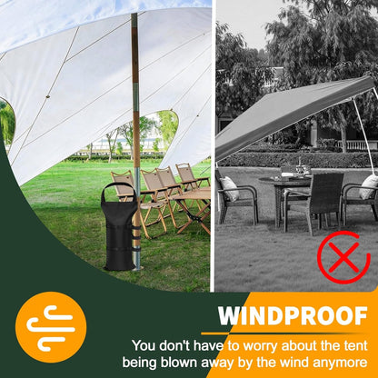 Canopy Weights Sand Bags for Weight,120 LBS Pop up Tent Weights,47X24Cm,Sandbags for Gazebo,Tent,Garden Umbrella,Weights Bag Set of 4 (Without Sand)3