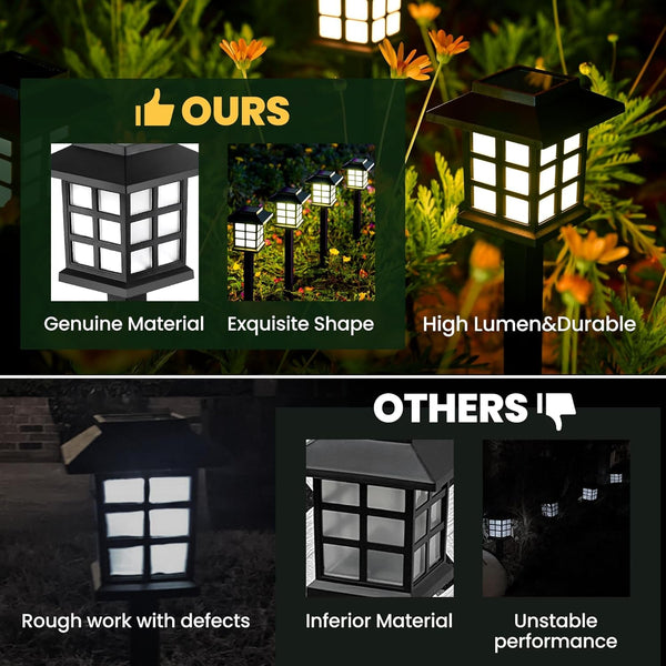 Solar Lights Outdoor Waterproof 12 Pack, LED Garden Decor6
