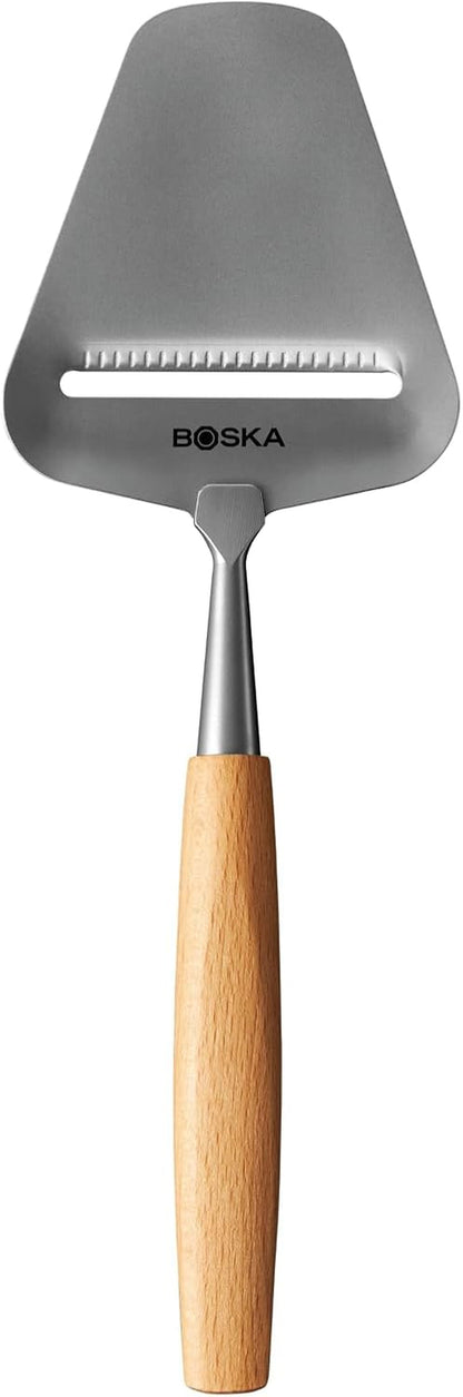 Boska Cheese Slicer Amigo - Slicer for Mature and Aged Cheese - Ergonomic Handle - Stainless Steel - Beech Wood - Non-Stick Thanks to BSF Treatment - Also for Slicing Vegetables1