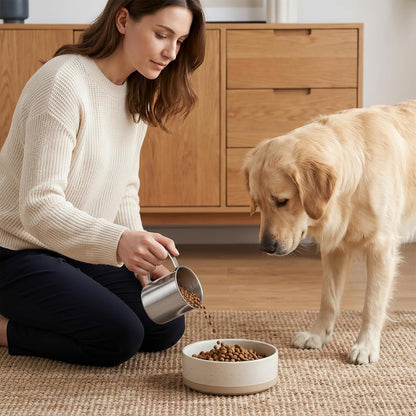 Dog Food Scoop 1.5 Cup, 304 Stainless Steel Dog Food Measuring Cup6