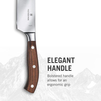 Victorinox Grand Maitre Chef'S Knife - Sharp Kitchen Knife with Straight Edge - Ergonomic Cooking Knife - Premium Kitchen Essentials - Wood Handle, 8"4