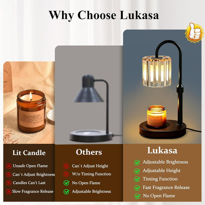 Candle Warmer Lamp, with Timer Dimmer Adjustable Height, Home Decor, Room Decor, Wax Melt Warmer for Candles, Gifts for Mom, Gifts for Mother'S Day, Birthday Gifts for Women7