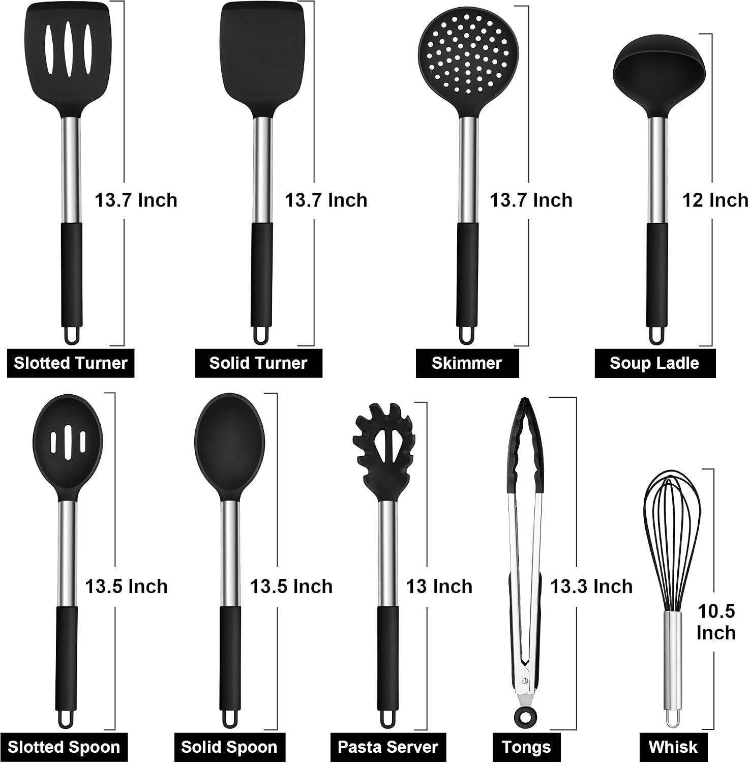 silicone-utensils-set-9-piece-kitchen-cooking-utensils-black