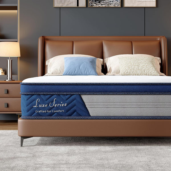 Full XL Size 14 Inch Mattress Medium Firm Hybrid Mattress in a Box1