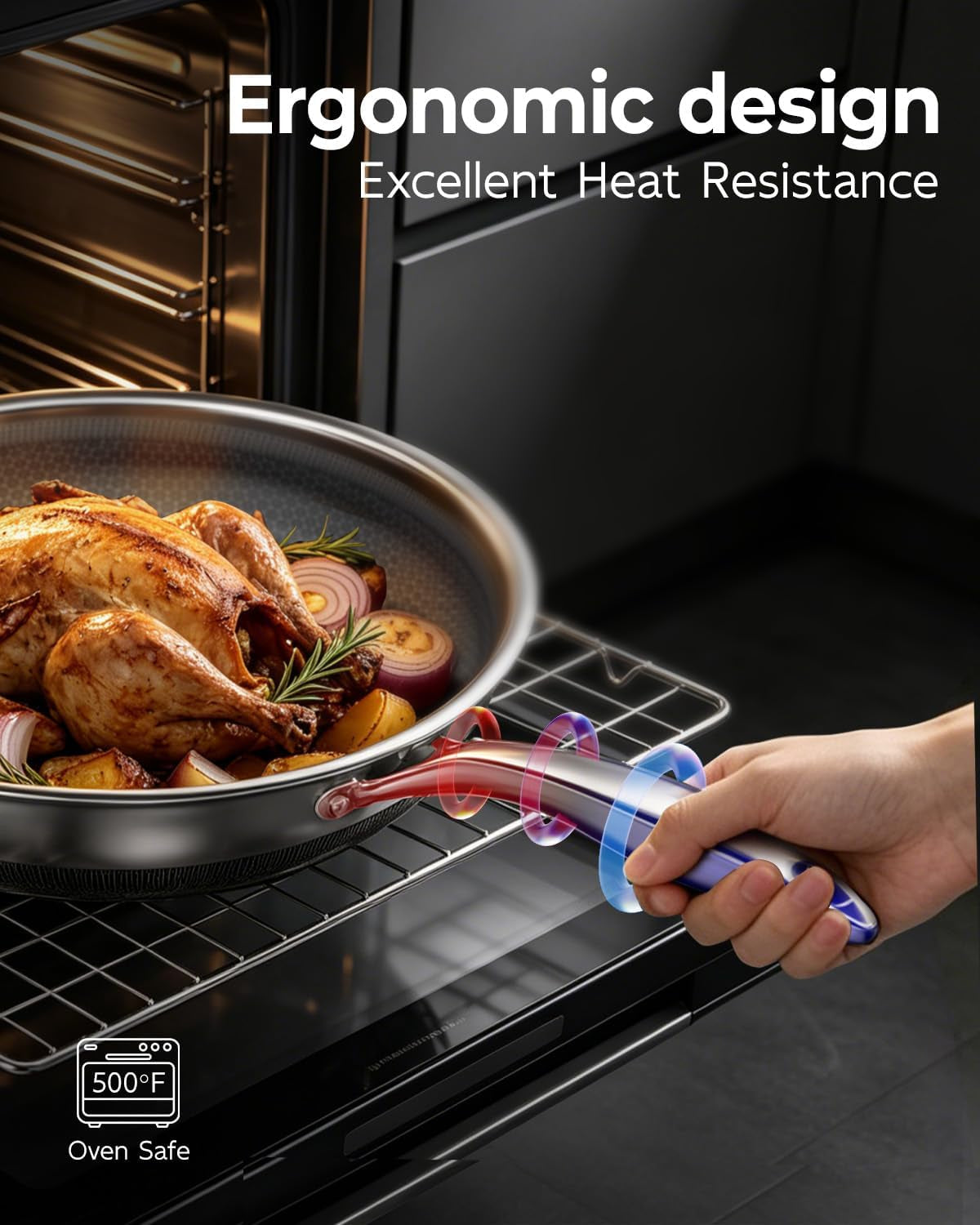10-inch-nonstick-frying-pan-with-lid-honeycomb-hybrid-stainless-steel-skillet-tri-ply-induction-compatible-non-toxic-frying-pan-oven-safe-dishwasher-safe-silver
