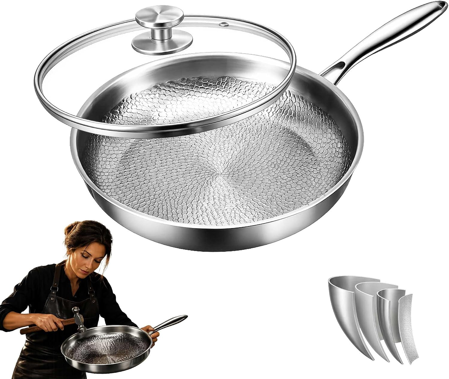 pure-titanium-hammered-frying-pan-with-lid-10-inch-no-coating-skillet-scratch-resistant-titanium-cookware-even-heating-oven-safe-pan-for-steak-eggs-salmon-gas-electric-induction-cooktops