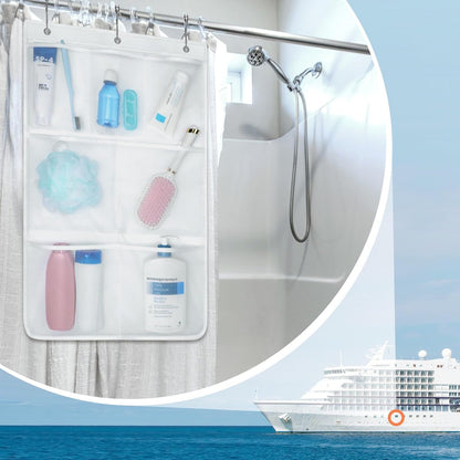 7-Pocket Mesh Shower Caddy - Hanging Shower Organizer for Cruise2