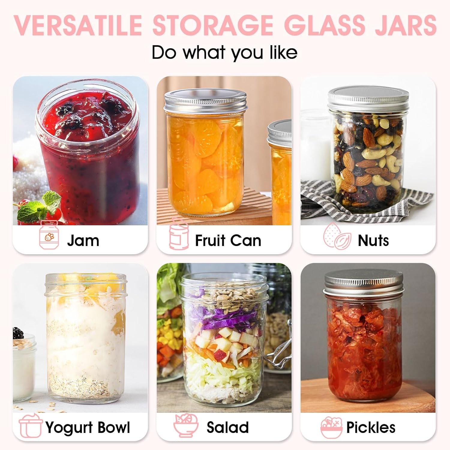 2-pack-wide-mouth-mason-jars-16oz-airtight-glass-canning-jars-for-food-storage-meal-prep-overnight-oats-pickling-salad-wedding-favors-leak-proof-lids