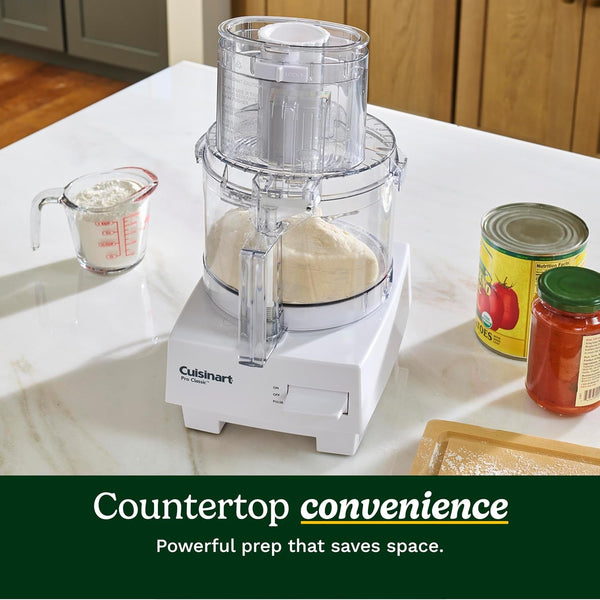 7-Cup Pro Classic Food Processor, 600-Watt Motor, Vegetable Chopper & Blender for Mincing, Dicing, Shredding, Puree & Kneading Dough, DLC-10SYP1, White | 600W Motor, Minces, Dices, Shreds, Purees and Kneads Dough4