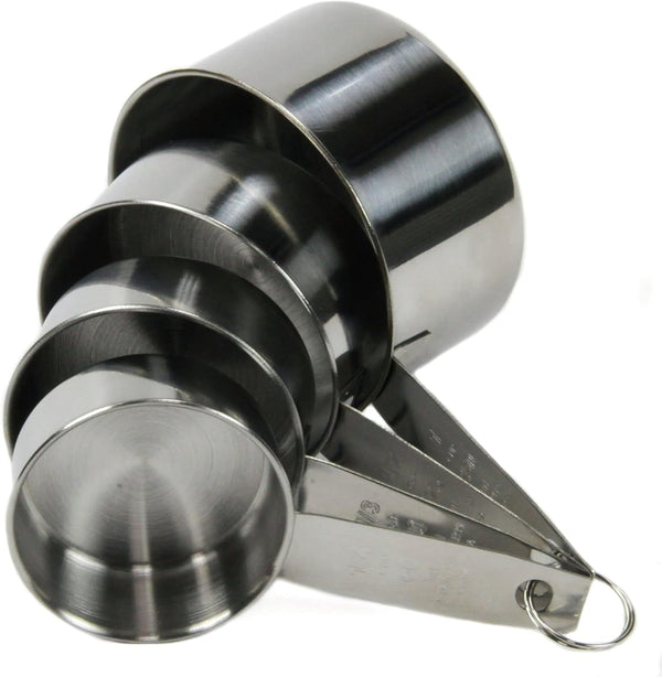 Select 4 Piece Measuring Cup Set, 1/4, 1/3, 1/2 and 1 Cup, Stainless Steel1