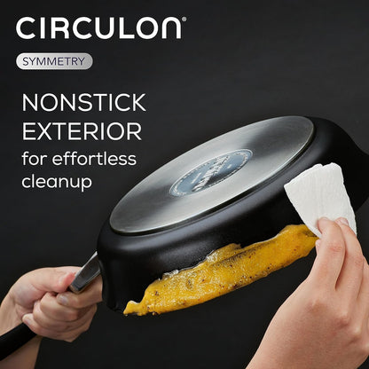 Symmetry Hard Anodized Nonstick Induction Frying Pan, 8.5-Inch Fry Pan, Black8