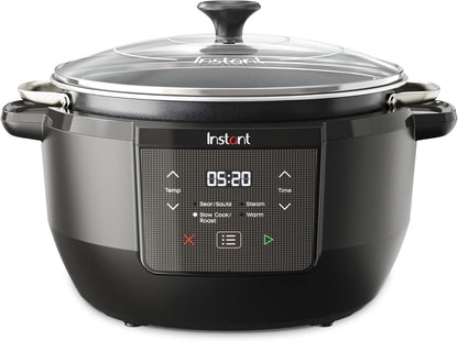 Superior Cooker 7.5QT Slow Cooker and Multicooker, 4-In-1 Functions, Sears/Sauté, Slow Cooks/Roast, Steams and Warms, from the Makers of1