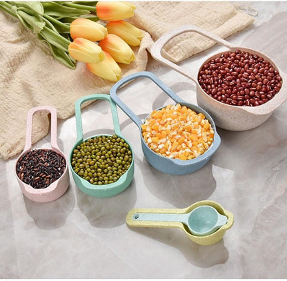 Mixing Bowls, Nesting Baking Bowls with Colander & Fine Mesh (Wheat-10Pcs)2