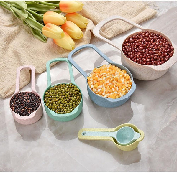 Mixing Bowls, Nesting Baking Bowls with Colander & Fine Mesh (Wheat-10Pcs)2