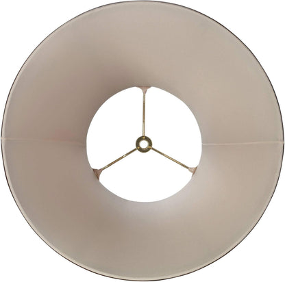 Ginna Large Tan and Brown Bell Lamp Shade 7X14X11 (Spider) | 7" Top X 14" Bottom X 11" High Replacement for Table Lamps Harp + Finial3