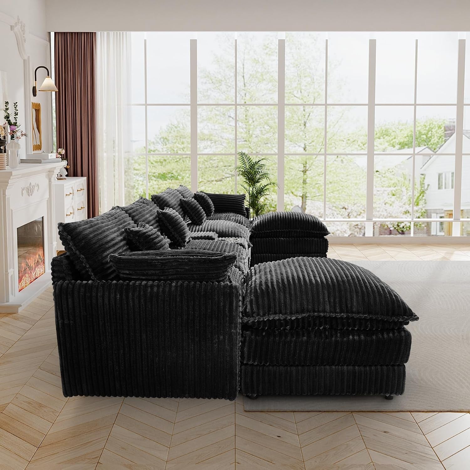 145-cloud-couch-oversized-u-shaped-jet-black-sectional-couches-for-living-room-big-fluffy-comfy-soft-corduroy-couch-sectionals-modular-sectional-sofa-with-ottoman-central-console