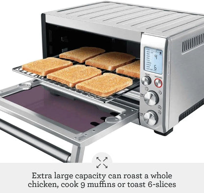 Breville BOV845BSS Smart Oven Pro, Brushed Stainless Steel | Feast Boldly with Countertop Oven and Toaster'S 10 Cooking Functions | Convection Setting Reduces Cook Time by up to 30%3