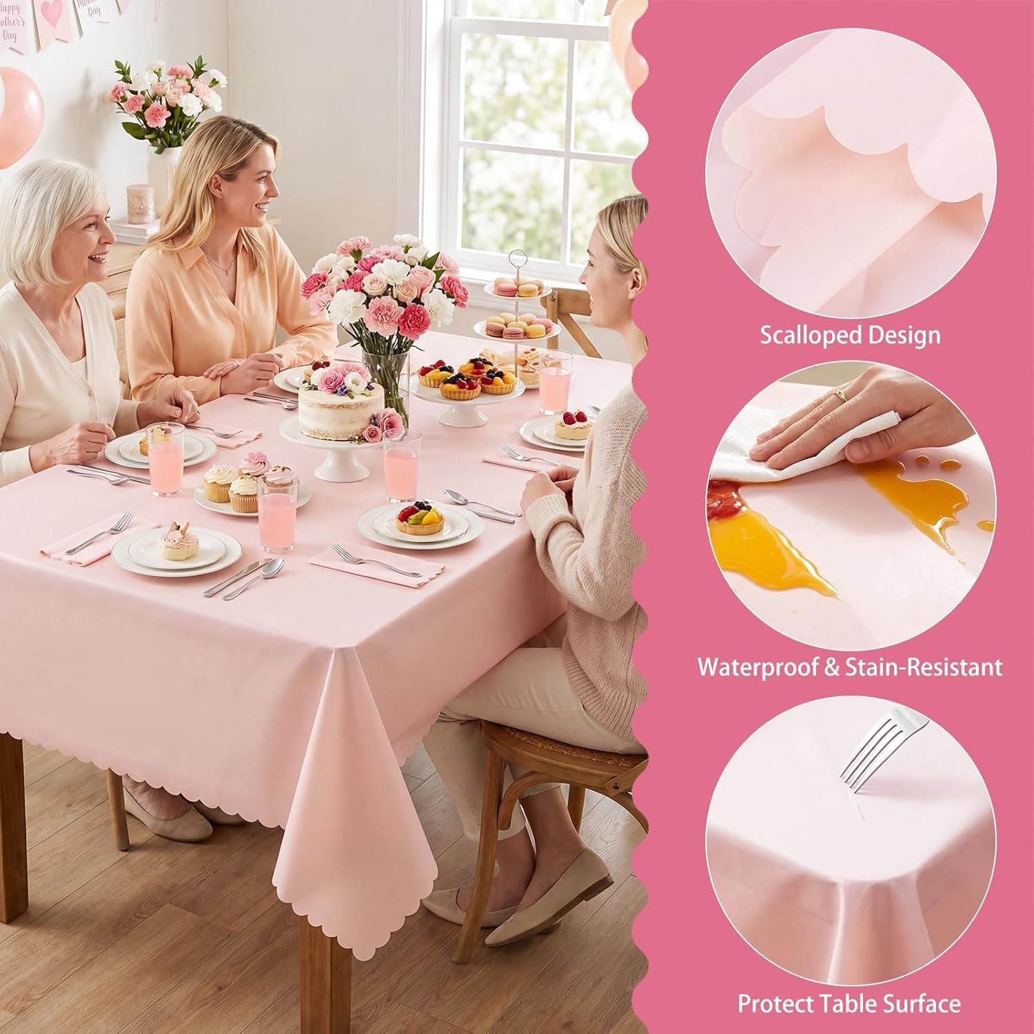 3-pcs-plastic-light-pink-tablecloths-scalloped-table-cloths-54-x-108-inch-pink-table-covers-rectangle-for-girl-birthday-wedding-baby-bridal-shower-tea-party-leakproof-sturdy