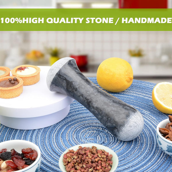 Marble Replacement Pestle 5.9" Length Polished,(Black Marble)3
