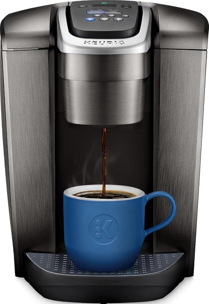 K-Elite Single Serve K-Cup Pod Coffee Maker, with Strength and Temperature Control, Iced Coffee Capability, 8 to 12Oz Brew Size, Programmable, Brushed Slate | Strength, Temperature Control, Iced Coffee Capability, 8 to 12Oz Brew Size, Programmable1