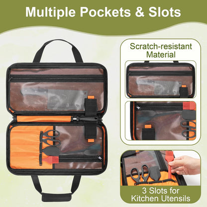 Chef Knife Bag with 18 Utensil Slots, up to 17 In, Bag Only3