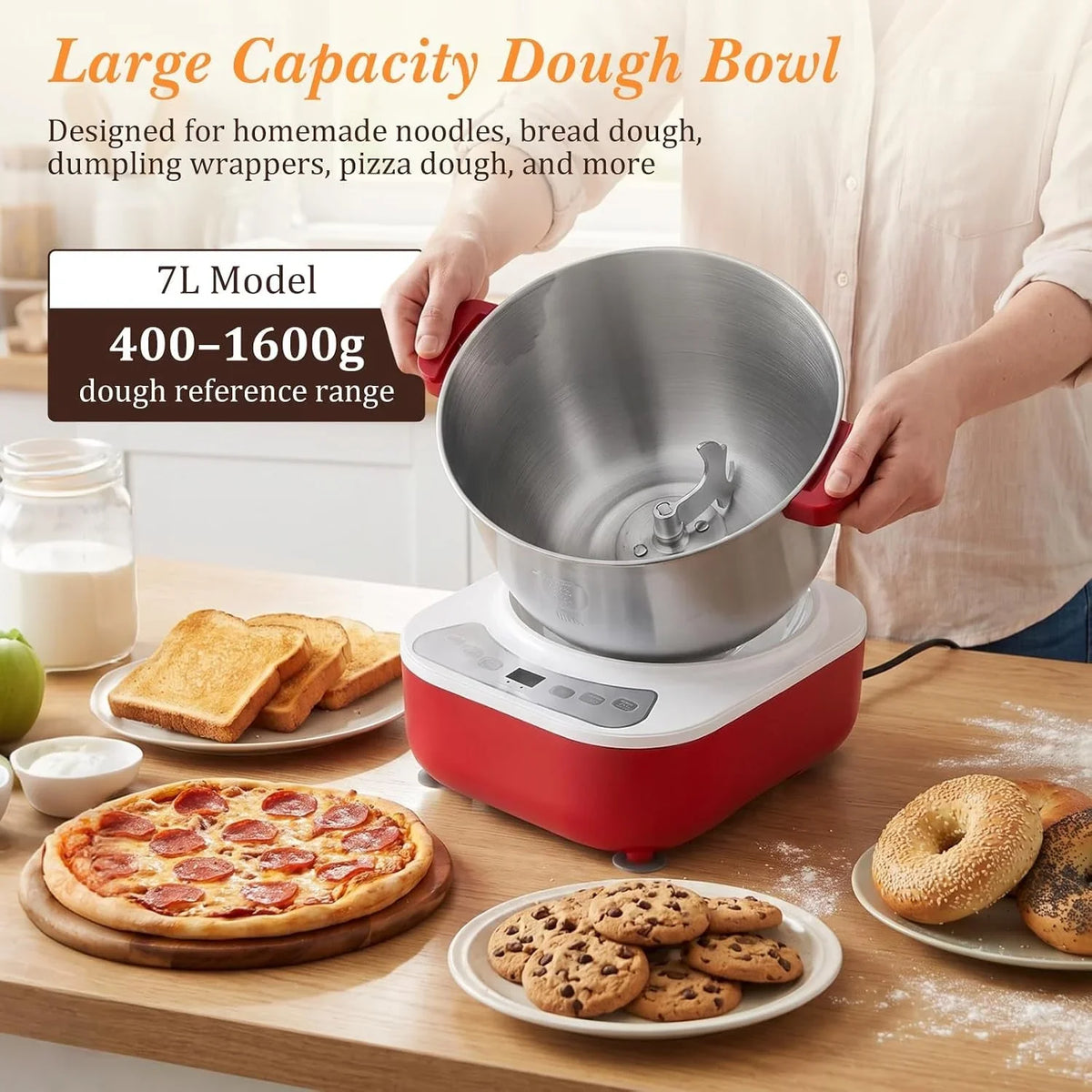 electric-dough-maker-7l-large-capacity-with-ferment-function-automatic-dough-kneading-machine-304-stainless-steel-bowl-for-bread-noodles-dumplings-pizza-dough-red