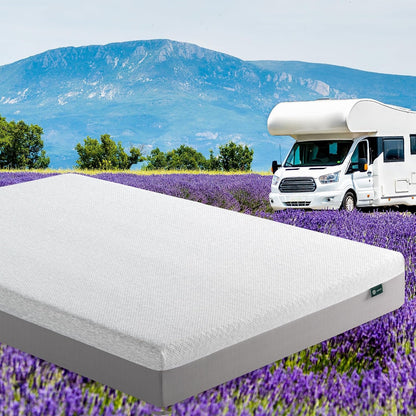 Zinus 8 Inch Short Queen Ultima RV Memory Foam Mattress, Medium Firm Feel | Fiberglass Free, Breathable Airflow Memory Foam, Certipur-Us & OEKO-TEX Certified Safe Materials, Mattress in a Box1