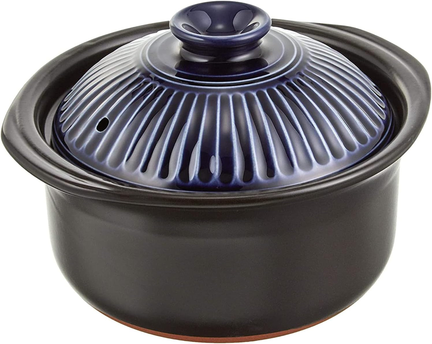 pottery-chrysanthemum-rice-earthenware-pot-2-cups-cooking-lapis-banko-ware-double-lid-earthenware-pot-rice-cooking-rice-cooker