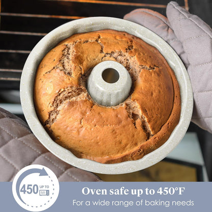 Pots and Pans Set Nonstick Granite Cookware Bakeware Set | Cookware Sets Oven Safe, Frying Pans, Saucepan, Sauté Pan, Silicone Utensils, Cookie Sheet, Baking Pan Set for Cooking Gifts5