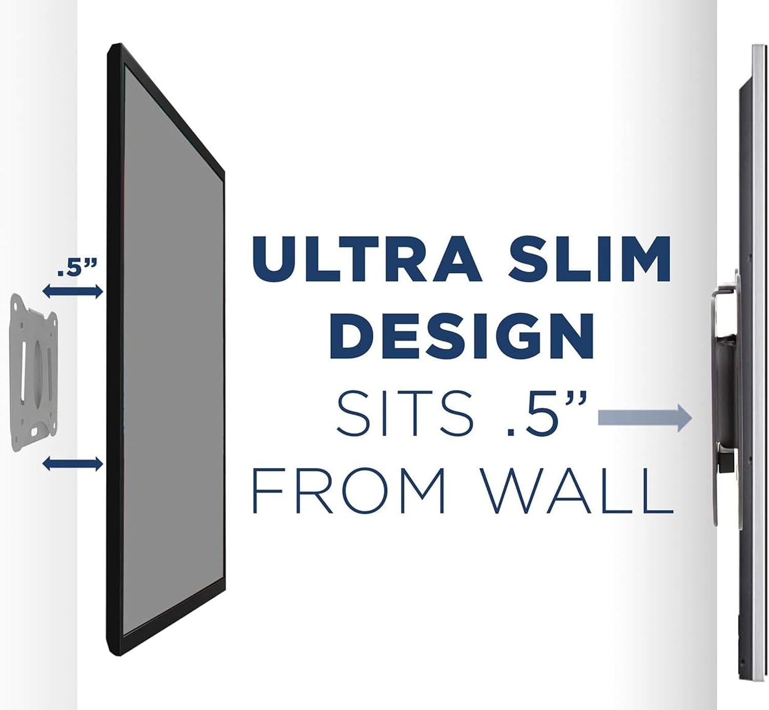 ultra-low-profile-fixed-tv-wall-mount-for-13-to-32-inch-screens-slim-tv-wall-mount-fits-vesa-75-and-100-mm-flush-tv-bracket-0-55-design-with-60-lb-capacity-built-in-bubble-level