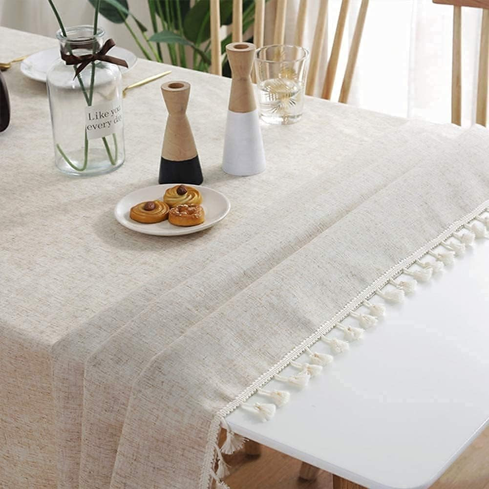 rectangle-linen-fabric-table-cloth-47-x-63-inch-dining-room-table-cover-tassels-easy-care-farmhouse-kitchen-tablecloth-indoor-outdoor-all-season