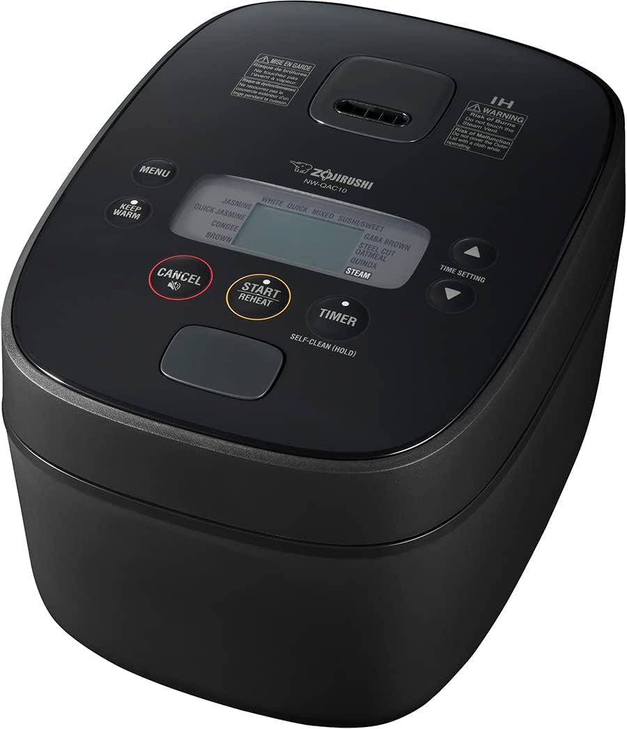 zojirushi-nw-qac10-5-5-cup-induction-rice-cooker-and-warmer-black-custom-cooking-pan-double-nonstick-coating-lcd-controls-delay-timer