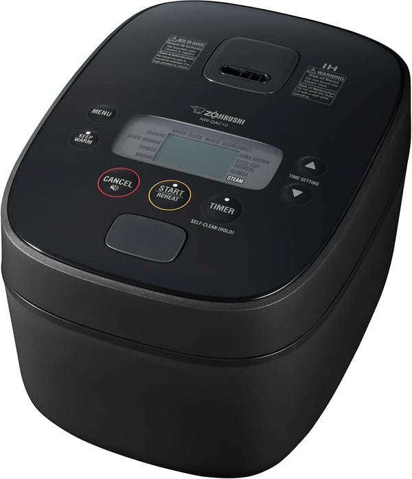 Zojirushi Nw QAC10 5.5 Cup Induction Rice Cooker and Warmer (Black) | Custom Cooking Pan, Double Nonstick Coating, LCD Controls, Delay Timer1