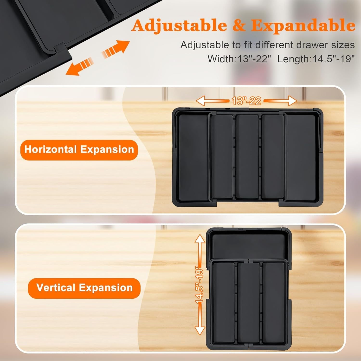 large-utensil-drawer-organizer-expandable-silverware-organizer-for-kitchen-drawer-adjustable-cooking-utensil-holder-cutlery-flatware-tray-spatula-tools-gadgets-storage-dividers-plastic-black