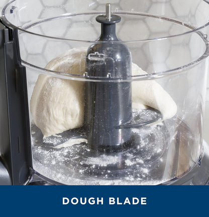 GE Food Processor, Large 12-Cup Vegetable Chopper for Shredding, Mincing, Dicing & Kneading Dough, 9 Stainless Steel Accessories, 550W Motor, 3 Speed, Dishwasher Safe5