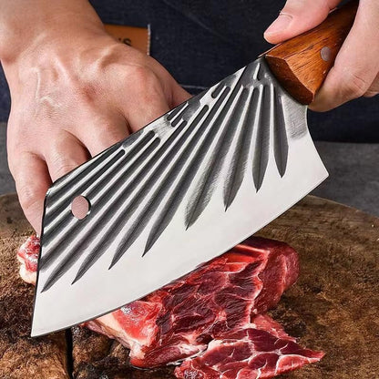 Meat Cleaver, 7 Inch Stainless Steel Kitchen Chef Cleaver Knife Forged Ultra-Sharp Slicing Peeling Meat Vegetable Sushi Cutter Carving Knives5