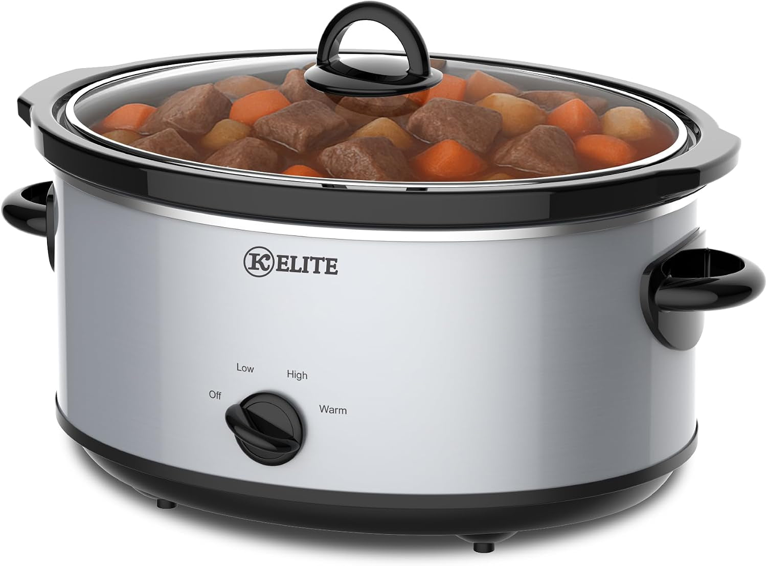 7-quart-slow-cooker-for-large-families-stainless-steel-crock-pot-with-3-heat-settings-dishwasher-safe-ceramic-pot-tempered-glass-lid