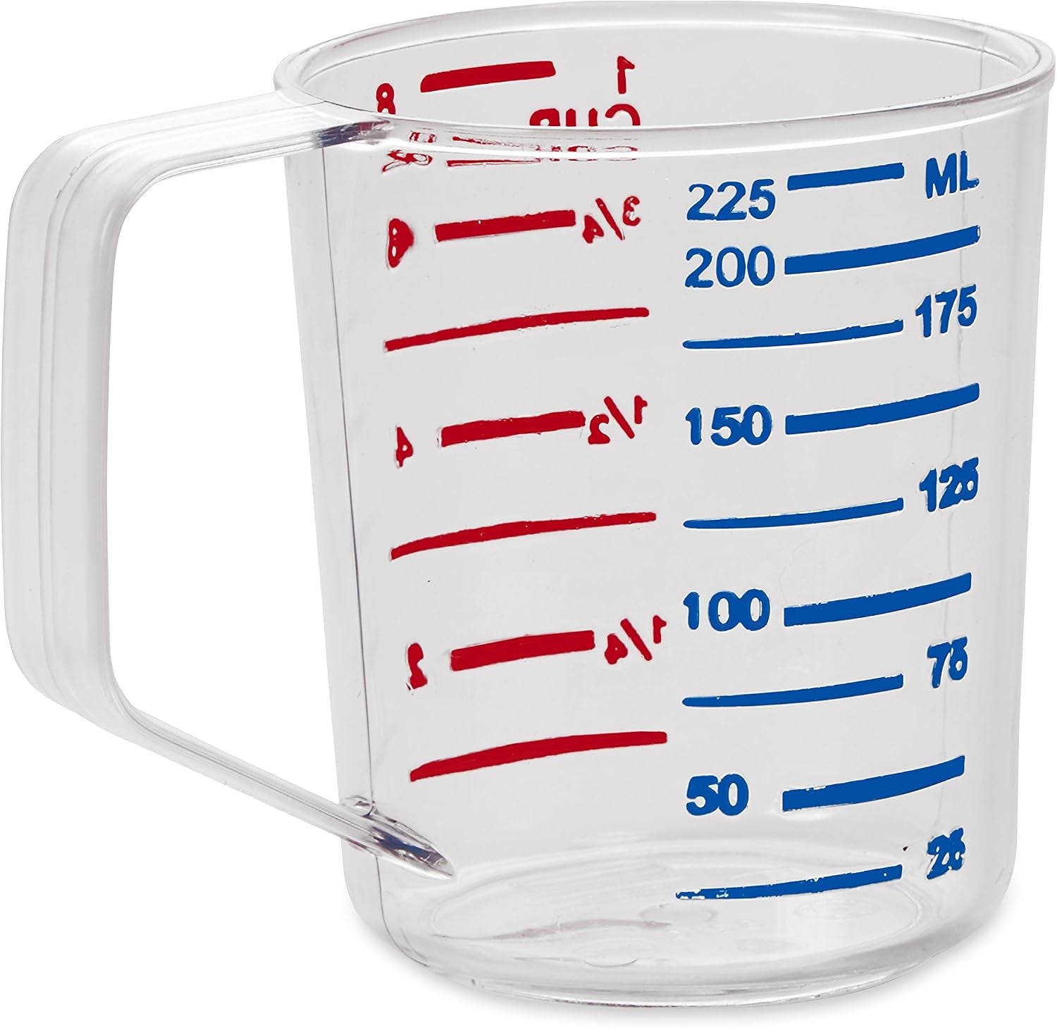 bouncer-clear-measuring-cup-1-cup-0-25-quart-clear-strong-food-grade-easy-read-for-liquid-dry-ingredients-for-home-professional-kitchen
