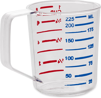 Bouncer Clear Measuring Cup, 1-Cup /0.25-Quart, Clear, Strong Food Grade, Easy Read for Liquid/Dry Ingredients, for Home/Professional Kitchen3