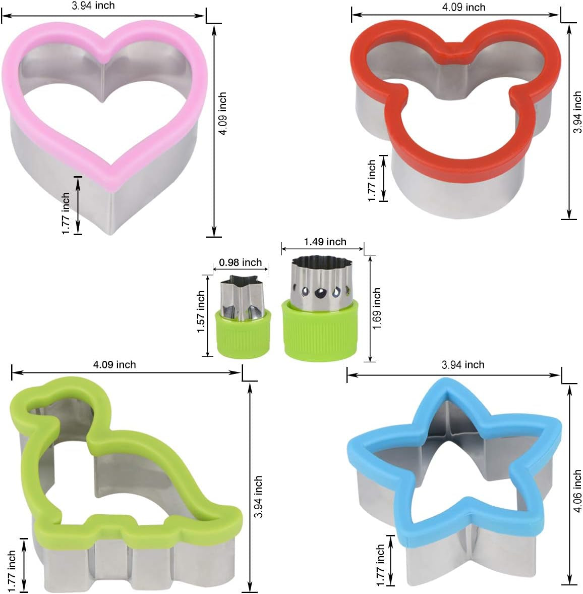 sandwich-cutters-set-for-kids-12-pcs-mickey-mouse-dinosaur-star-heart-shapes-and-mini-vegetable-fruit-cookie-cutters-food-mold-for-holiday-and-party
