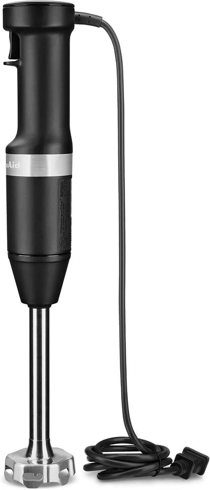 Kitchenaid Variable Speed Corded Hand Blender with Attachments, KHBV83 | Includes Blending Pitcher, Whisk, and Chopper Attachments, Removable 8" Blending Arm, Variable Speed Trigger, Black Matte2
