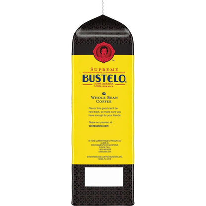 Supreme Bustelo Espresso Style Whole Bean Coffee, Dark Roast, 32 Oz., Each (SMU01800)6