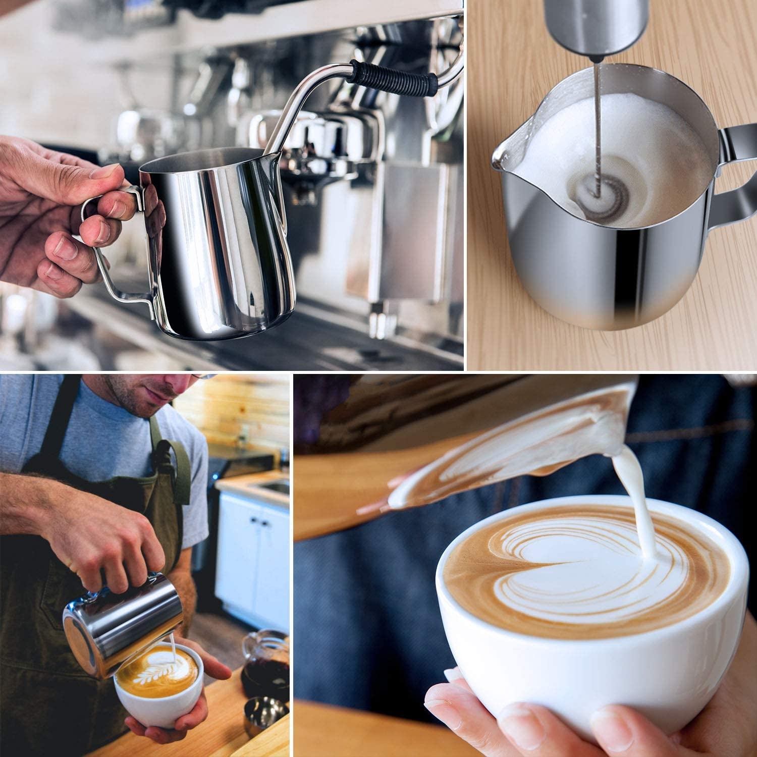 milk-frothing-pitcher-8-5oz-12oz-20oz-32oz-50oz-66oz-milk-frother-cup-stainless-steel-espresso-accessories-milk-steaming-pitchers-coffee-cappuccino-latte-art-barista-milk-jug-cup-with-art-pen-12oz