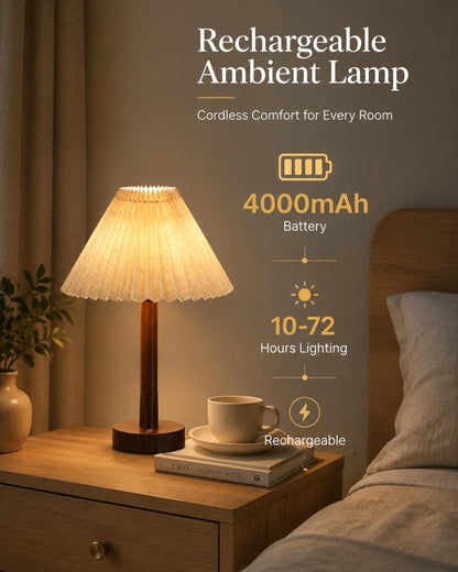 Touch Dimmable Bedside Light, Portable Rechargeable Table Lamp3