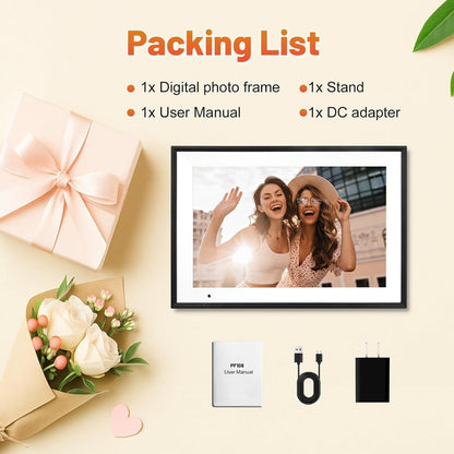 Digital Picture Frame 10.1 Inch Digital Photo Frame 32GB Storage, Wifi Picture Frame With1280X800 IPS Touch Screen, Auto-Rotate Photo Frame Share Your Photos and Videos via Aimor App, Black9