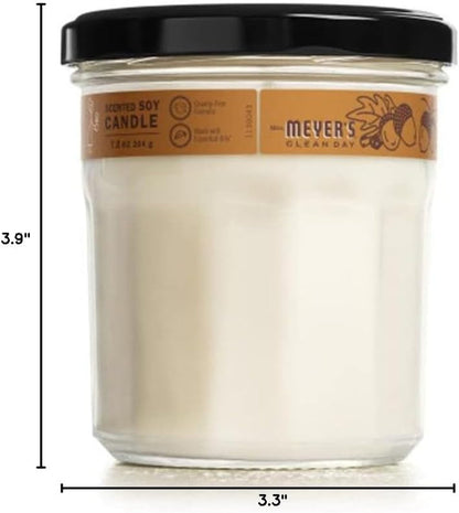 CLEAN DAY Soy Aromatherapy Candle, 35 Hour Burn Time, Made with Soy Wax and Essential Oils, Acorn Spice, 7.2 Oz7