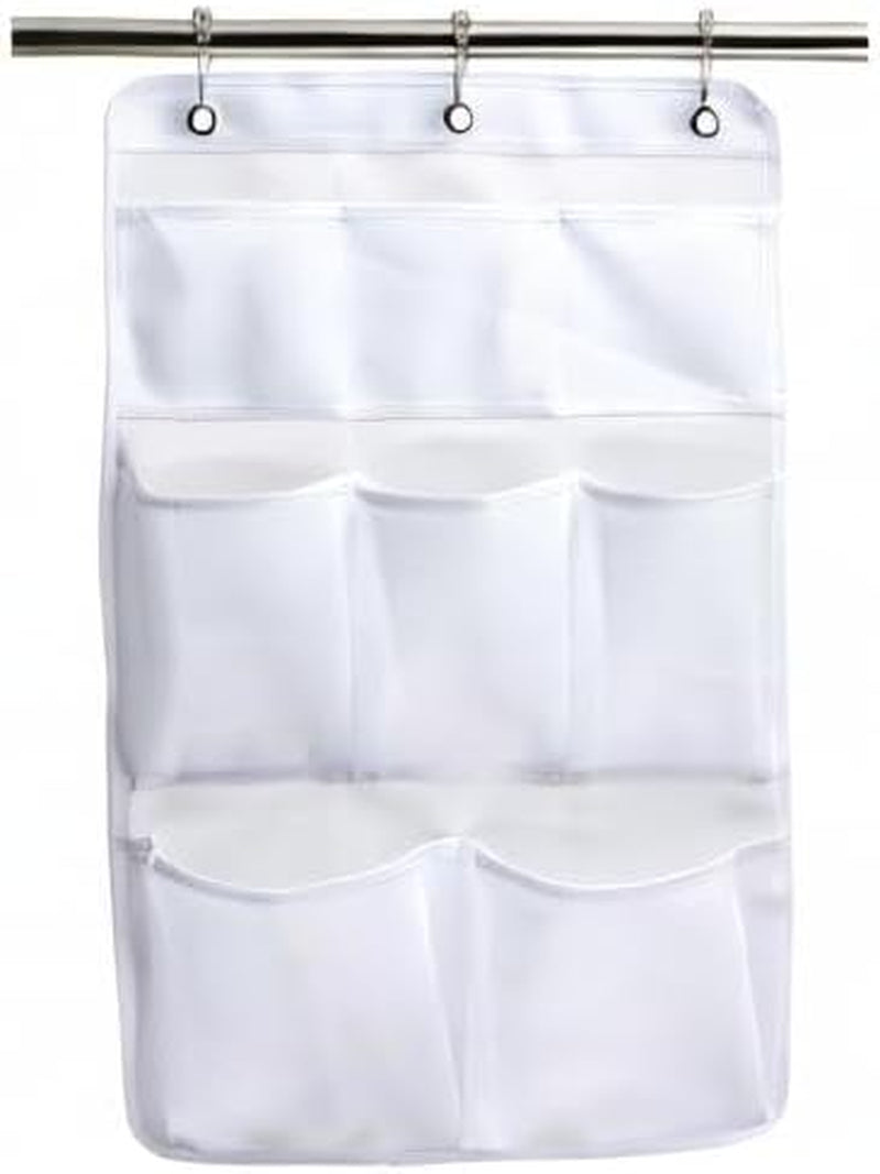 mesh-shower-organizer-hanging-bathroom-caddy-8-pockets-hang-curtain-rod-with-3-rings