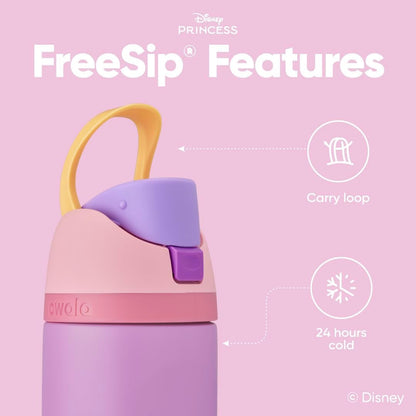 Owala Princess Freesip Stainless Steel Water Bottle 24 Oz Rapunzel3