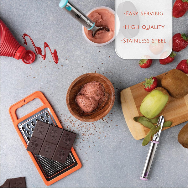 Kitchen Utensils Set, Cooking Utensil Set Kitchen Gadgets, Pots and Pans Set Nonstick and Heat Resistant, 24 Pcs Nylon and Stainless Steel, Spatula Set, Apartment Essentials Kitchen Cookware Sets5