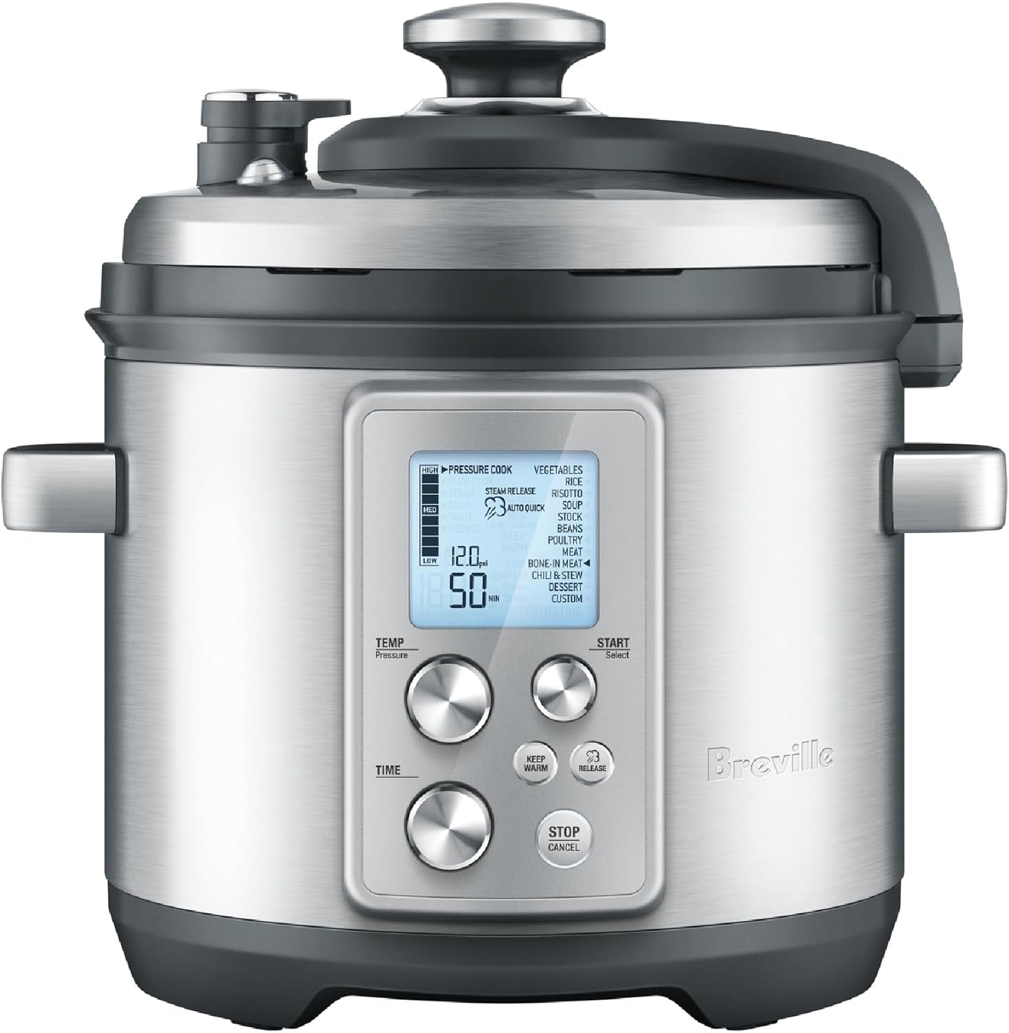 breville-fast-slow-pro-pressure-cooker-bpr700bss-brushed-stainless-steel-craft-a-variety-of-delicious-meals-with-multi-cooker-designed-for-fast-slow-pressure-and-steam-cooking-6-qt-capacity